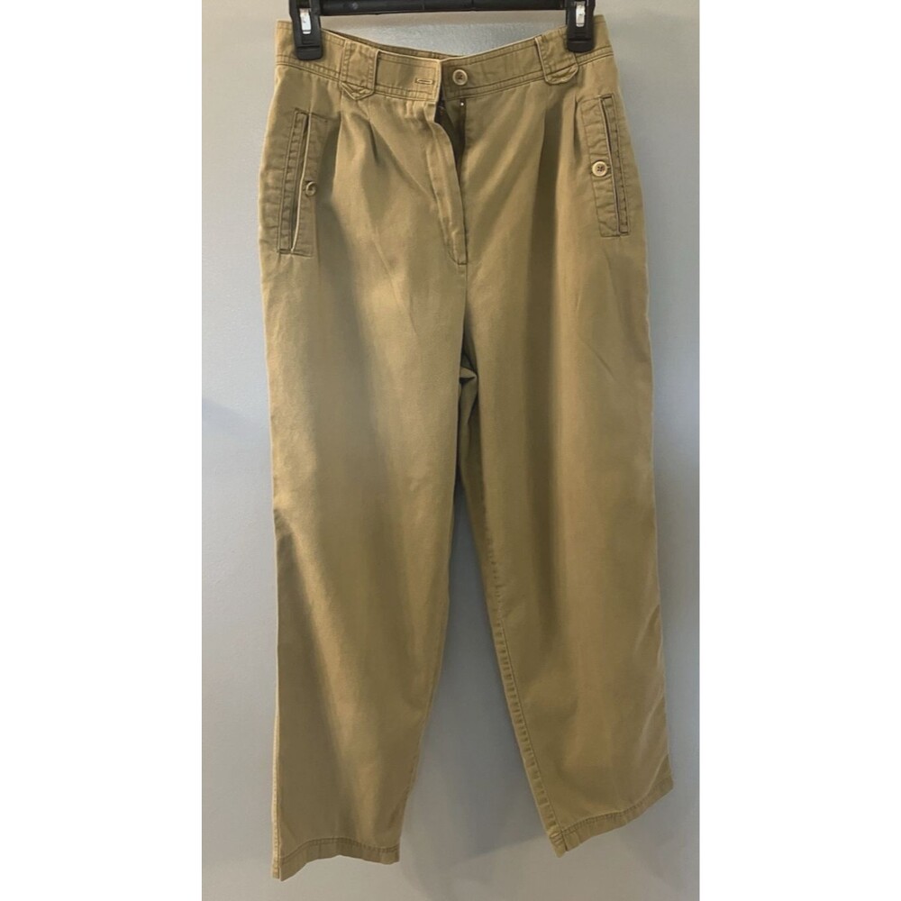 Vintage Women's Haggar Green Khaki Chino  Pants